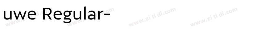 uwe Regular字体转换